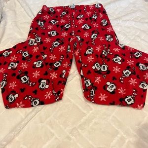 Women's Mickey Fleece Pants - MINT condition Holidays coming quickly! Size Small